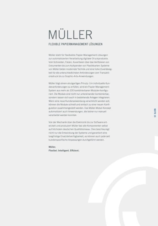 Müller Broschüre